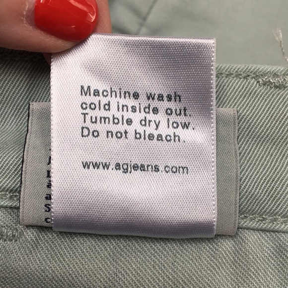 AG Adriano Goldschmied The Tristan Short Size 28R Tailored Style Light Green EUC - Picture 11 of 11